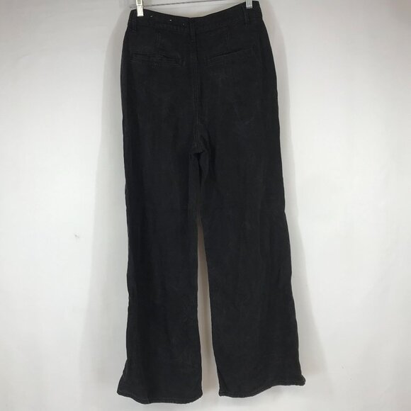 LOFT - WOMEN'S 28/6 - BLACK 4 POCKET WIDE LEG THE TROUSER JEANS - Picture 4 of 9